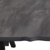 Walter Megapap Mdf/metallic table in dark grey concrete color 160x80x75cm.
