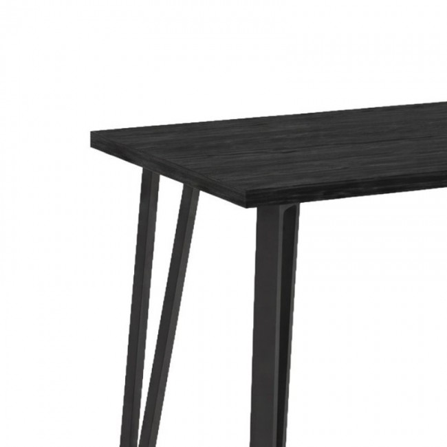 Τραπέζι Xana Megapap χρώμα black wood 120x70x77,5εκ.