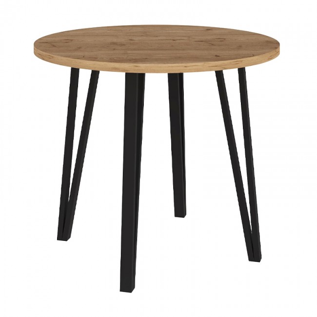 Τραπέζι Xana Megapap χρώμα sepet oak Ø90x77,5εκ.