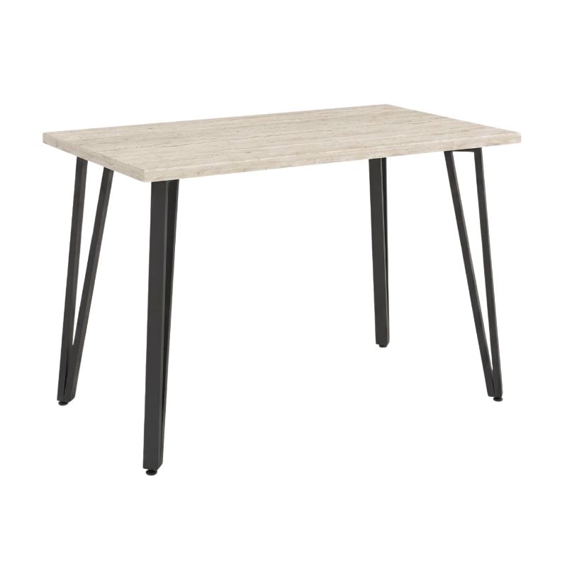 Xana Megapap melamine - metal dining table in travertine color 120x70x77,5cm.