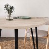 Τραπέζι Xana Megapap χρώμα travertine Ø90x77,5εκ.