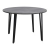 Τραπέζι Zeno Megapap χρώμα σκούρο γκρι σκυροδέματος Ø110x73,5εκ.