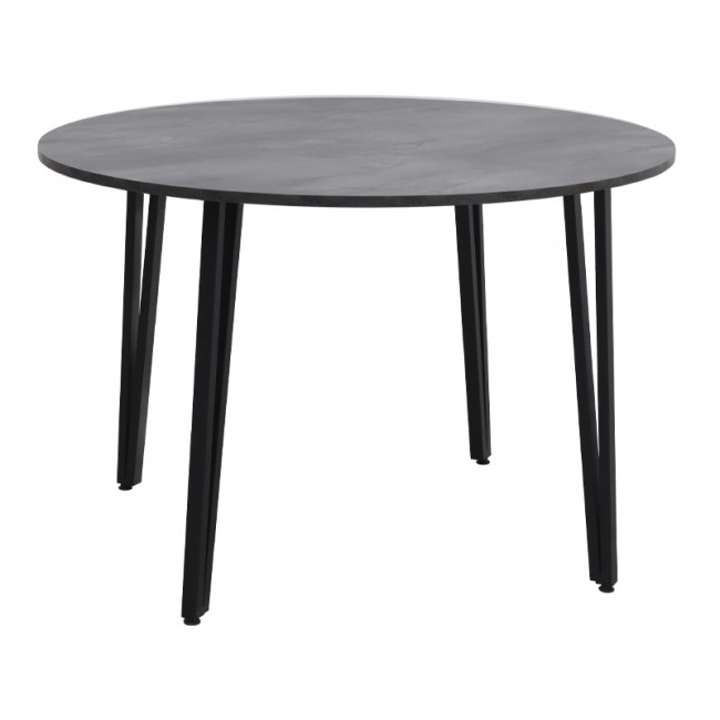 Τραπέζι Zeno Megapap χρώμα σκούρο γκρι σκυροδέματος Ø110x73,5εκ.