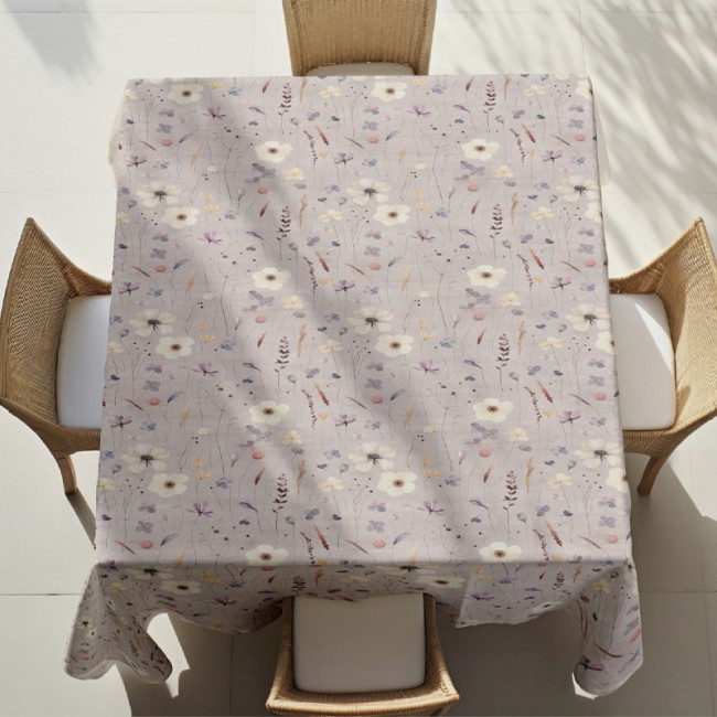 Τραπεζομάντηλο αλέκιαστο πολύχρωμο 140x140εκ.