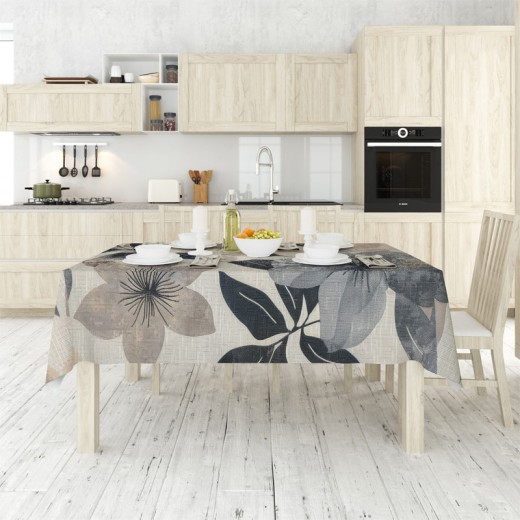Τραπεζομάντηλο αλέκιαστο πολύχρωμο 140x140εκ.
