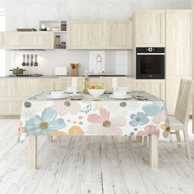 Τραπεζομάντηλο αλέκιαστο πολύχρωμο 140x180εκ.