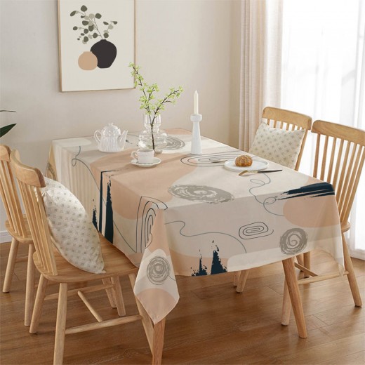 Τραπεζομάντηλο αλέκιαστο πολύχρωμο 140x180εκ.