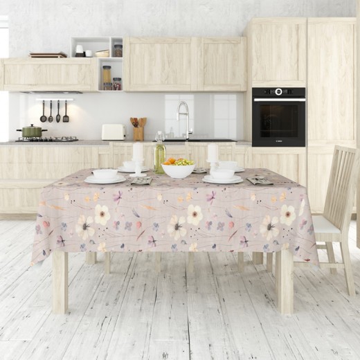 Τραπεζομάντηλο αλέκιαστο πολύχρωμο 140x220εκ.