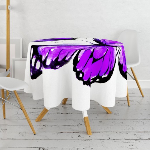 Τραπεζομάντηλο αλέκιαστο πολύχρωμο Ø160εκ.