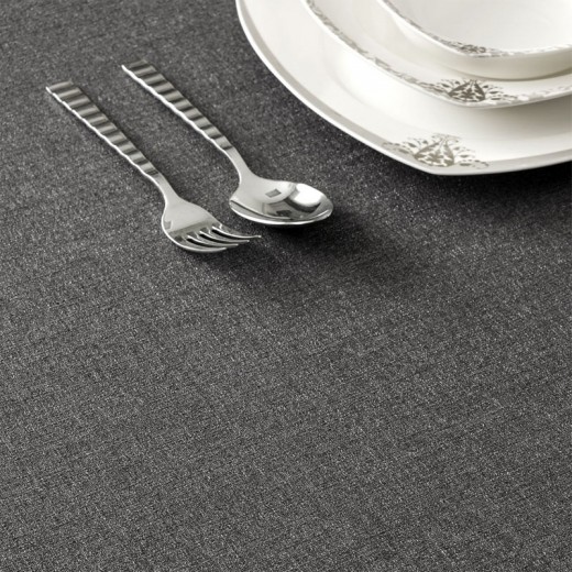 Τραπεζομάντηλο αλέκιαστο χρώμα ανθρακί 150x220εκ.