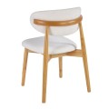ULTRA Chair Natural, Teddy White Fabric