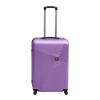 Βαλίτσα ταξιδιού ABS με 4 ρόδες χρώμα μωβ (M) 40x24x63εκ.