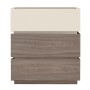 Κομοδίνο Vanity χρώμα sonoma oak - κρεμ 60x40x66εκ.