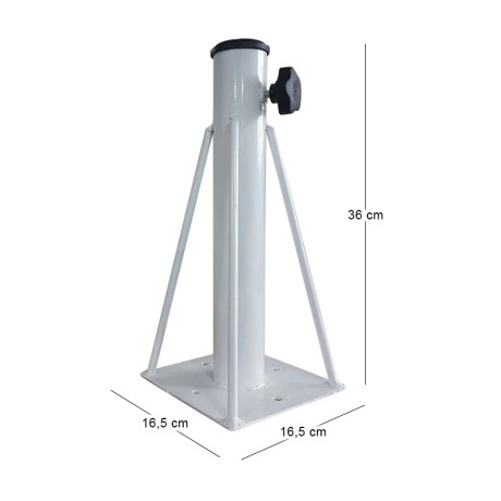 UMBRELLA Metal Base White