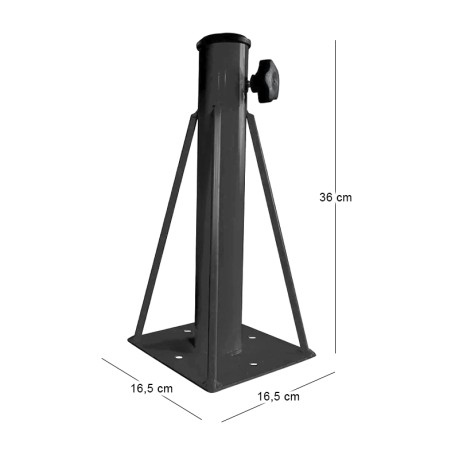UMBRELLA Metal Base Black