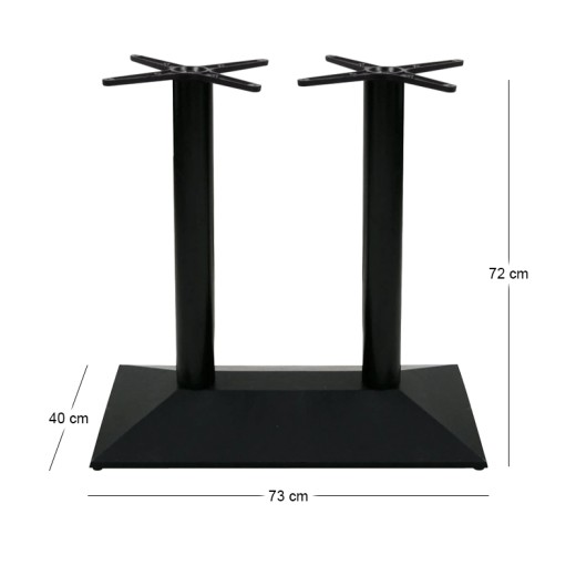 PYRAMID Cast Iron Base 73x40cm