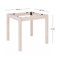 KAFENIOU Table Base 60x60 Unpainted K/D