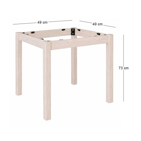 KAFENIOU Table Base 60x60 Unpainted K/D