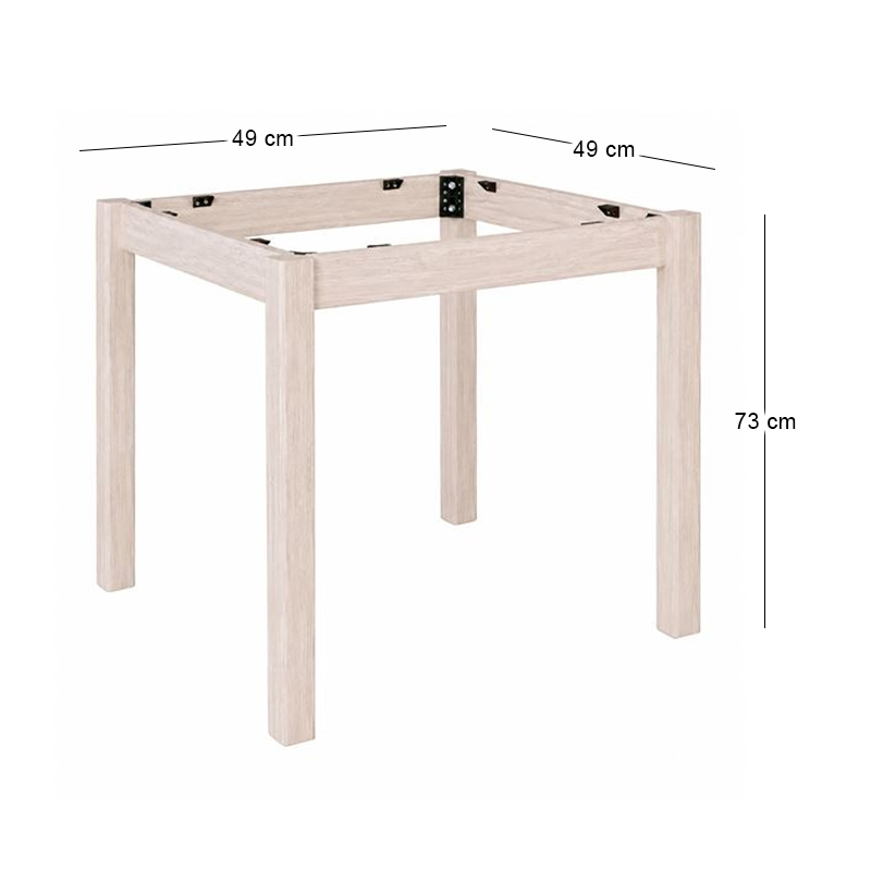 KAFENIOU Table Base 60x60 Unpainted K/D