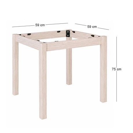 KAFENIOU Table Base 70x70cm Unpainted K/D