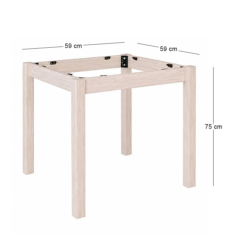 KAFENIOU Table Base 70x70cm Unpainted K/D