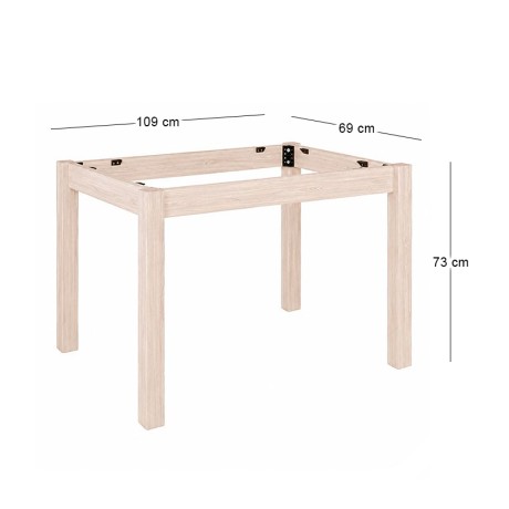 KAFENIOU Table Base 80x120cm Unpainted K/D