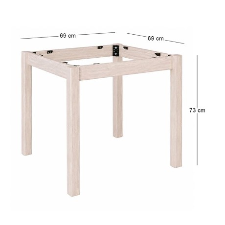 KAFENIOU Table Base 80x80 Unpainted K/D
