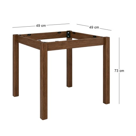 KAFENIOU Table Base 70x70 Impregnation Walnut K/D
