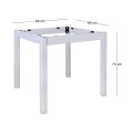 KAFENIOU Table Base 80x80 Impregnation Lacquer White K/D