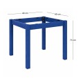 KAFENIOU Table Base 60x60 Impregnation Αniline Blue K/D
