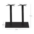 PRATO-R 70x40cm Steel Base H73cm (adjustable feet)