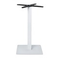 PRATO-R 40x40 Base H73 Metal White Paint/Adjustable Feet