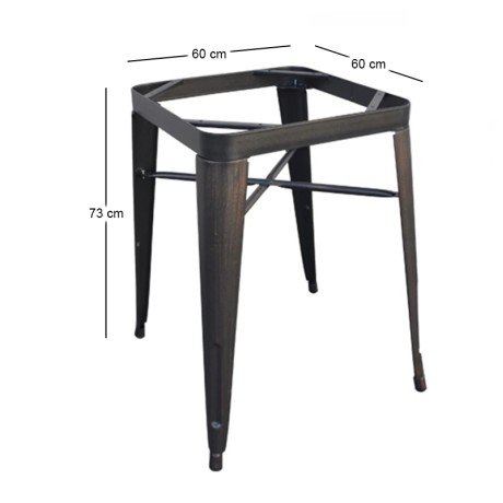 RELIX Table Base Steel Antique Black