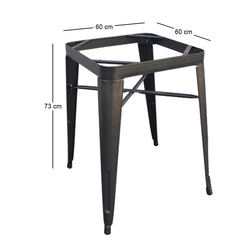 RELIX Table Base Steel Antique Black