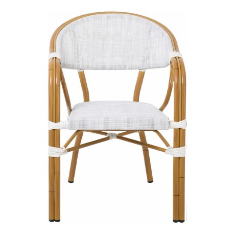 VEGERA Armchair Alu Natural/Textilene Ecru