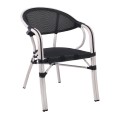 VEGERA Armchair Alu Antique White/Textilene Black