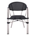 VEGERA Armchair Alu Antique White/Textilene Black