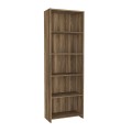 Βιβλιοθήκη Alantos Megapap χρώμα καρυδί 60x29,6x180εκ.