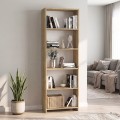 Βιβλιοθήκη Alantos Megapap χρώμα sapphire oak 60x29,6x180εκ.