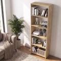 Βιβλιοθήκη Alantos Megapap χρώμα sapphire oak 60x29,6x180εκ.