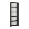 Βιβλιοθήκη Anfisa Megapap χρώμα ανθρακί 58x22x170εκ.