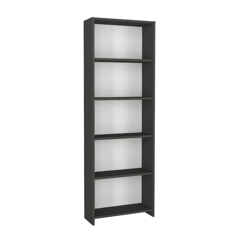 Βιβλιοθήκη Anfisa Megapap χρώμα ανθρακί 58x22x170εκ.
