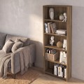 Βιβλιοθήκη Anfisa Megapap χρώμα καρυδί 58x22x170εκ.