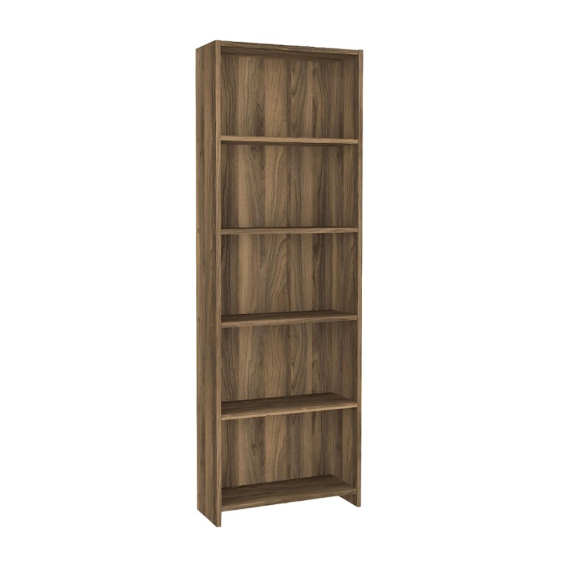 Βιβλιοθήκη Anfisa Megapap χρώμα καρυδί 58x22x170εκ.