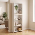 Βιβλιοθήκη Anfisa Megapap χρώμα λευκό 58x22x170εκ.