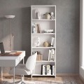 Βιβλιοθήκη Anfisa Megapap χρώμα λευκό 58x22x170εκ.