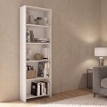 Βιβλιοθήκη Anfisa Megapap χρώμα λευκό 58x22x170εκ.