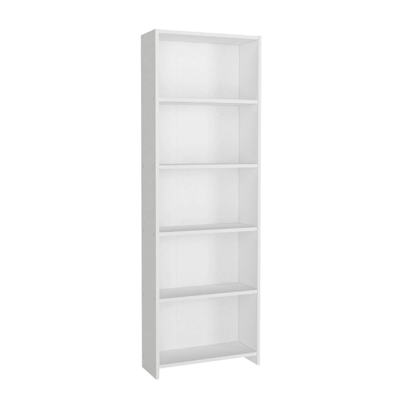 Βιβλιοθήκη Anfisa Megapap χρώμα λευκό 58x22x170εκ.
