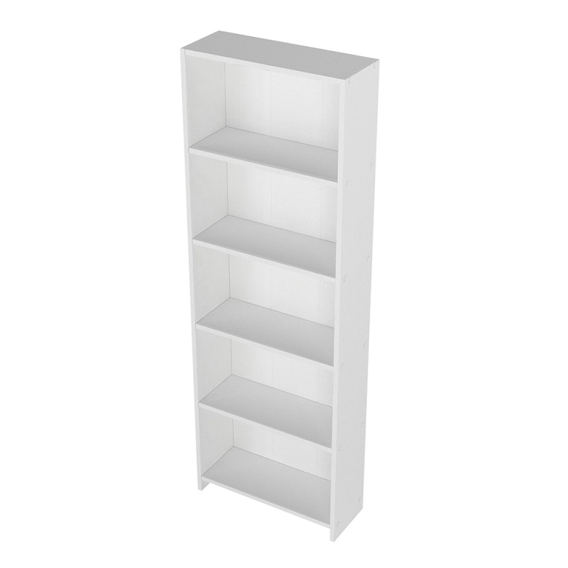 Βιβλιοθήκη Anfisa Megapap χρώμα λευκό 58x22x170εκ.