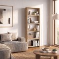 Βιβλιοθήκη Anfisa Megapap χρώμα sapphire oak 58x22x170εκ.